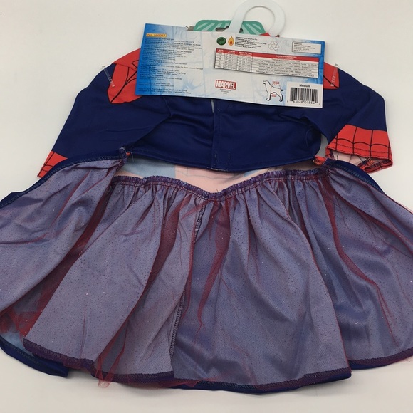 M Marvel Pet Dog Spider Girl Pet Costume Dress - Picture 5 of 7